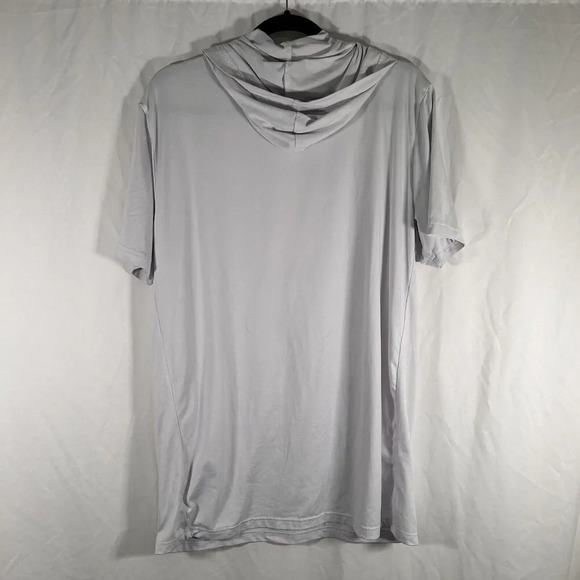 Chiefs Fit Hoodie Men's Large Grey Short Sleeve Lightweight - Picture 9 of 11